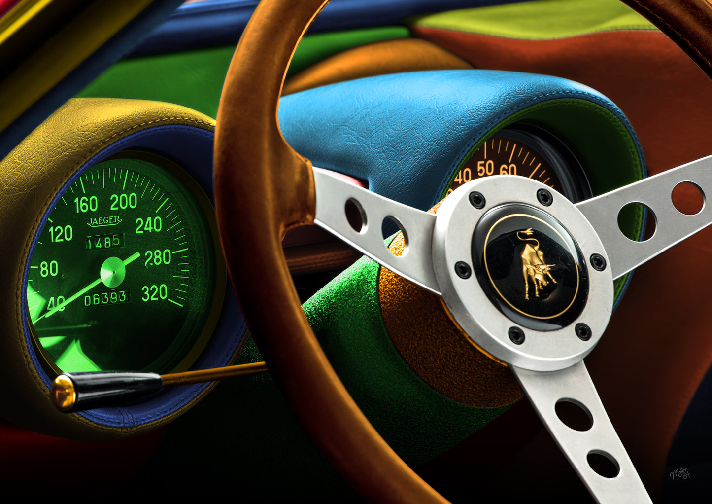 Psychedelic Lamborghini Miura