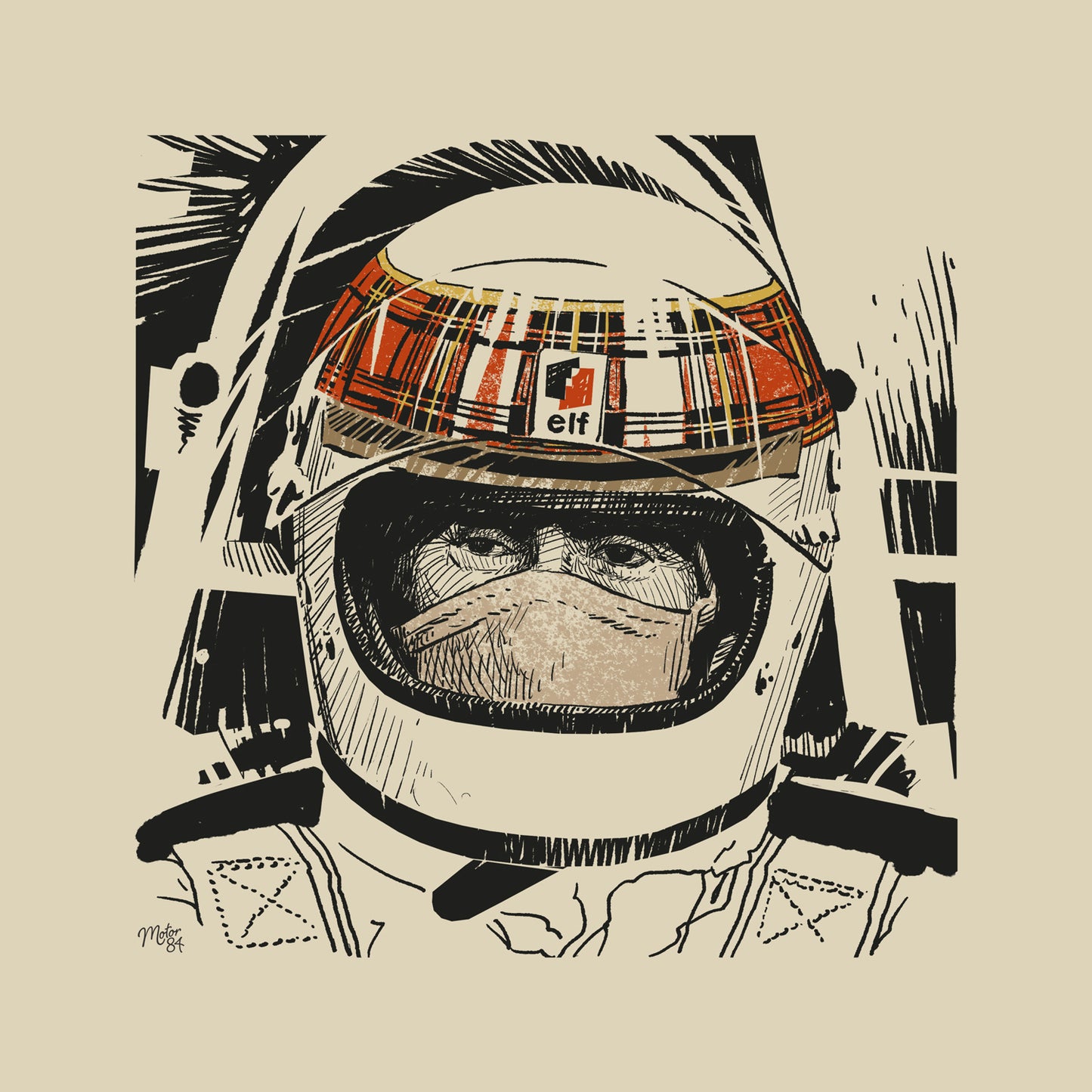 Lid Legend - Jackie Stewart Art Print