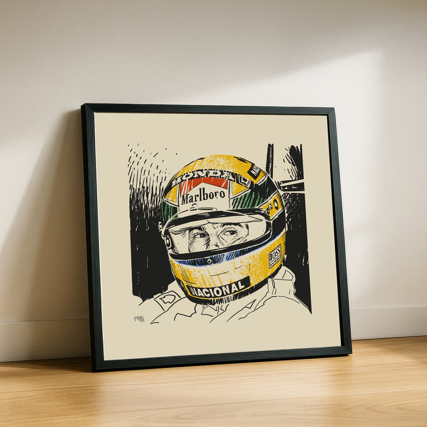 Lid Legend - Ayrton Senna Art Print