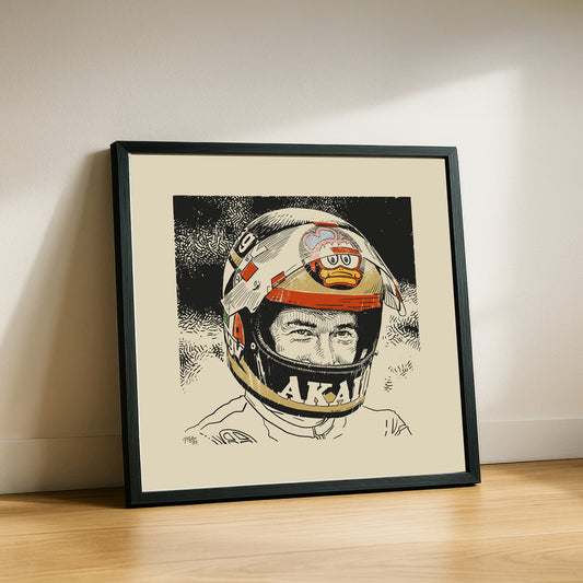 Lid Legend - Barry Sheene Art Print
