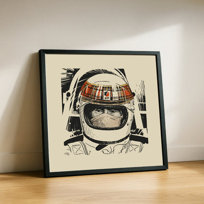 Lid Legend - Jackie Stewart Art Print
