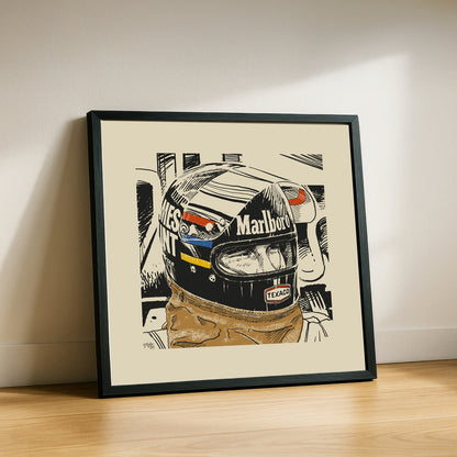 Lid Legend - James Hunt Art Print