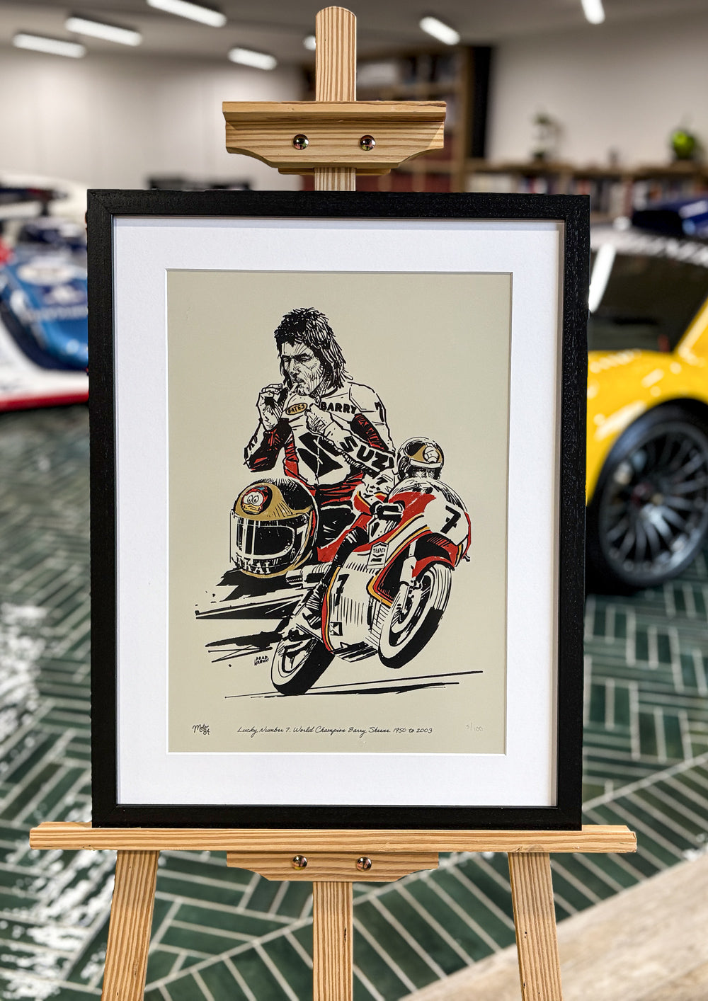 Barry Sheene Lucky Number 7 - Art Print