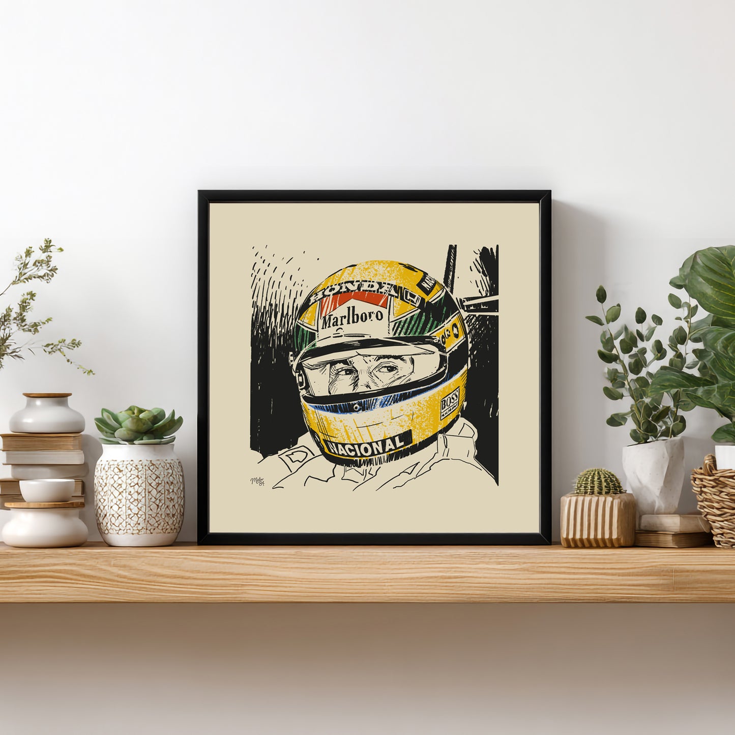 Lid Legend - Ayrton Senna Art Print