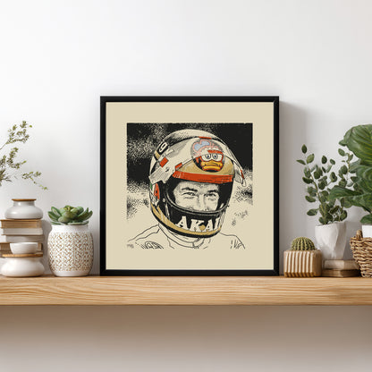 Lid Legend - Barry Sheene Art Print