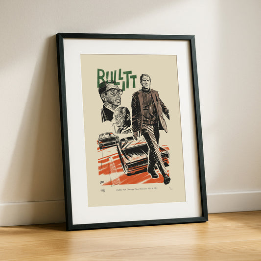 Steve McQueen in Bullitt - Art Print