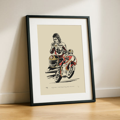 Barry Sheene Lucky Number 7 - Art Print