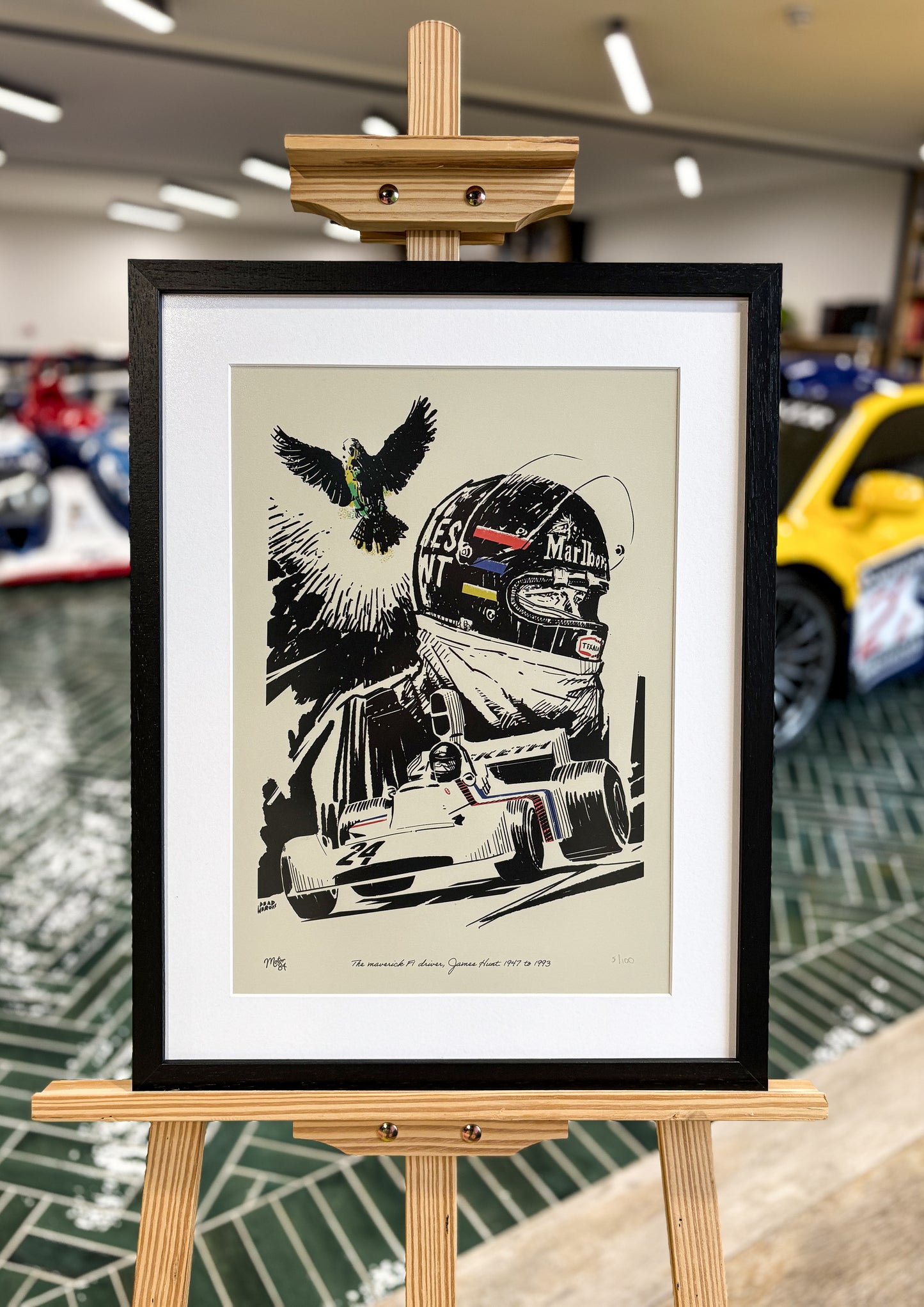 James Hunt Takes Flight - Art Print
