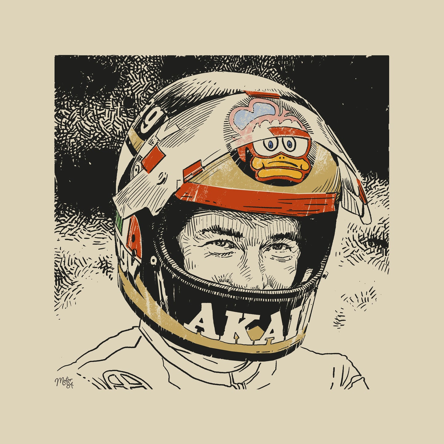 Lid Legend - Barry Sheene Art Print