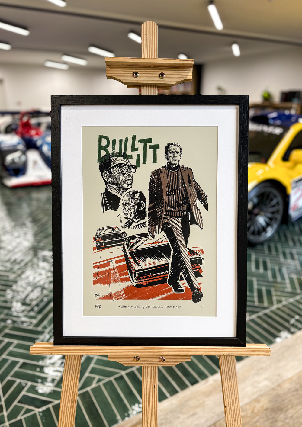 Steve McQueen in Bullitt - Art Print